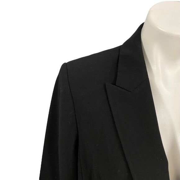Calvin Klein Blazer Womens Sz 14 Black Basic Capsule Officecore Jacket Corpcore - Picture 13 of 16